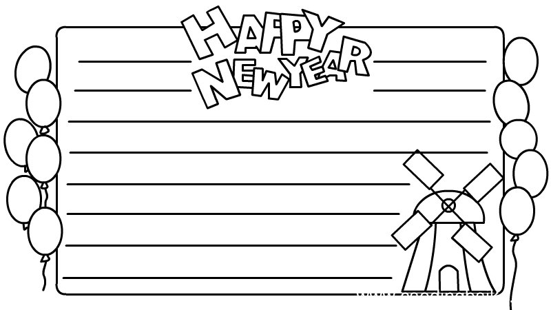 HAPPY NEW YEAR春节英文手抄报