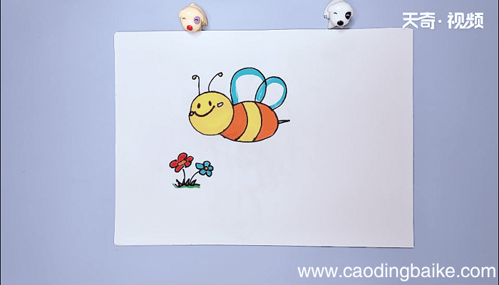 可爱蜜蜂简笔画 可爱蜜蜂简笔画画报