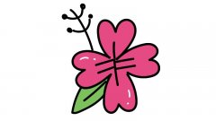 花朵简笔画画法简单怎么画