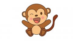 小猴子简笔画画法小猴子简笔画步骤