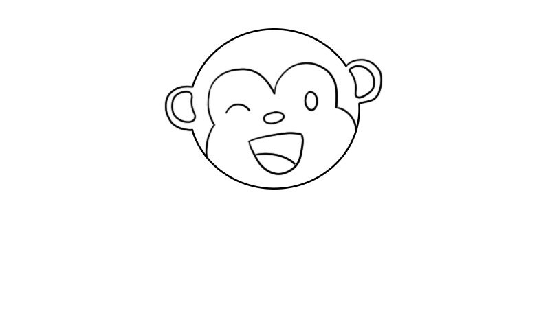 小猴子简笔画画法小猴子简笔画步骤