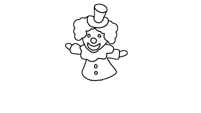 小丑简笔画步骤小丑简笔画怎么画