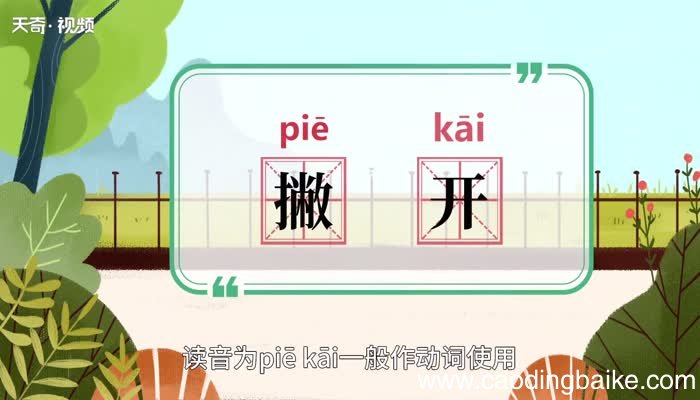 撇开的意思 撇开的意思是什么