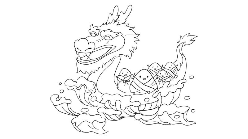 端午节的简笔画教程端午节的简笔画步骤