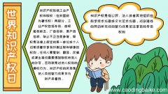 世界知识产权日手抄报简单内容怎么画