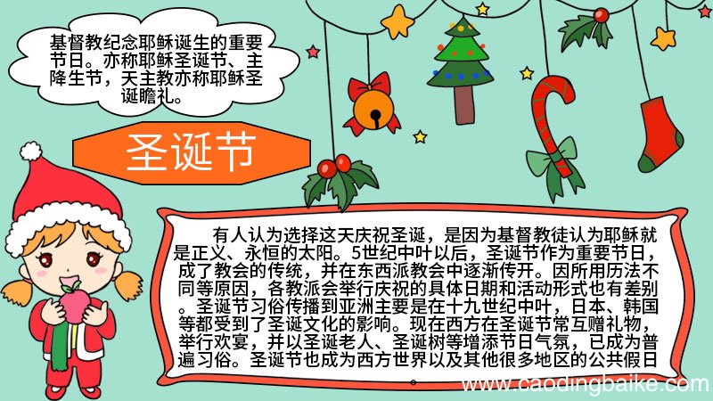 怎么画圣诞节的手抄报