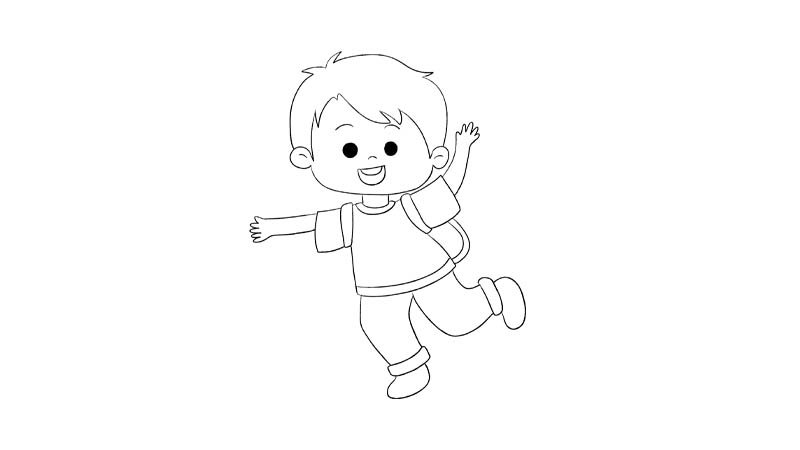 小男孩简笔画教程小男孩简笔画步骤