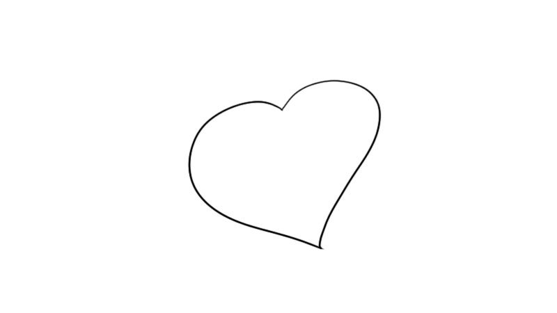爱心简笔画怎么画怎么画爱心简笔画