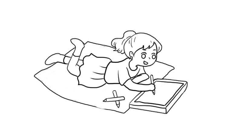 小女孩简笔画画法小女孩简笔画教程