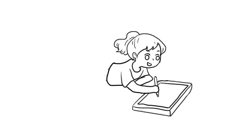 小女孩简笔画画法小女孩简笔画教程