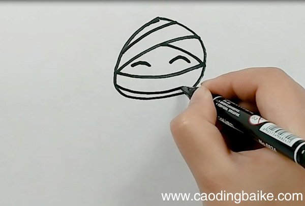 可爱木乃伊简笔画 简单的木乃伊怎么画