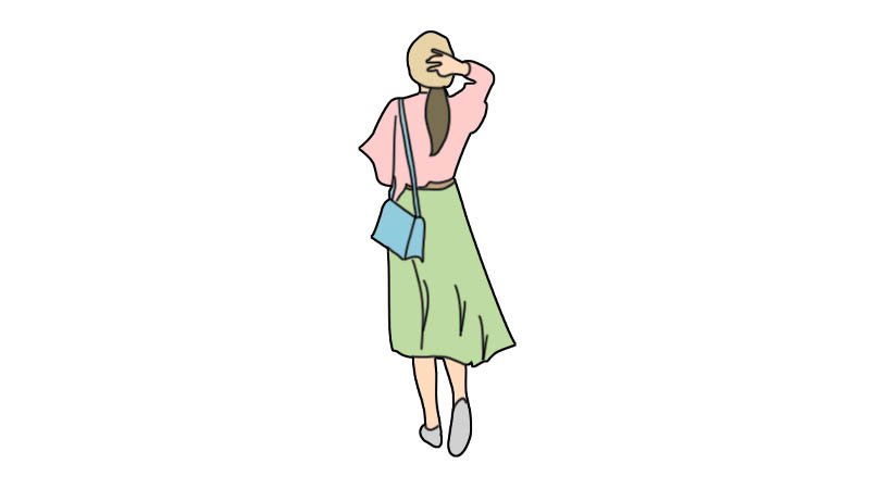 女孩背影简笔画画法女孩背影简笔画步骤