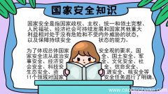 国家安全知识手抄报怎么画内容