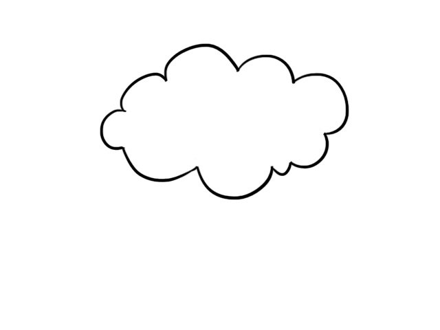 云彩简笔画 零基础学云彩简笔画