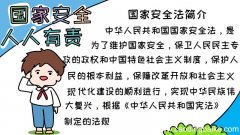 国家安全人人有责手抄报如何画图片