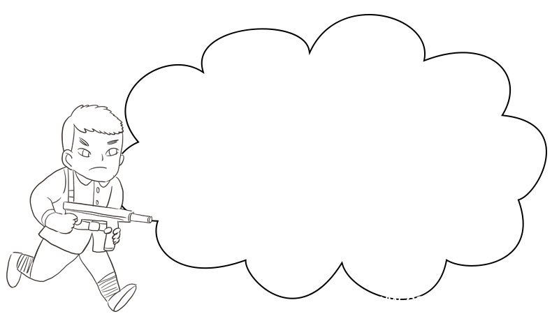 小兵张嘎手抄报