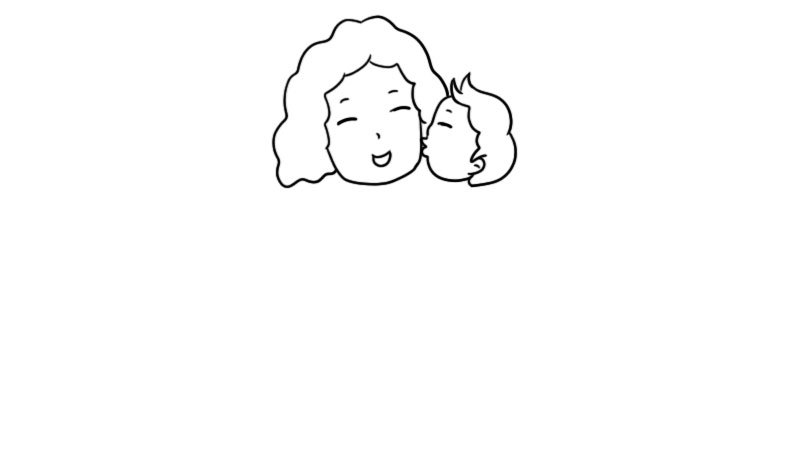 母亲节的简笔画的教程是怎样的母亲节的简笔画画法