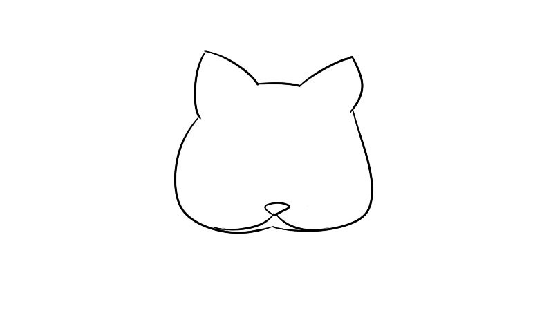 猫妖面具简笔画怎么画怎么画猫妖面具简笔画