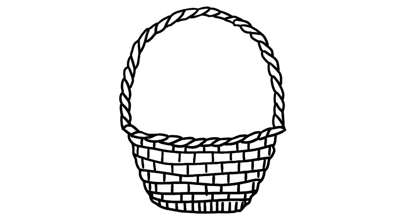 水果篮简笔画怎么画怎么画水果篮简笔画