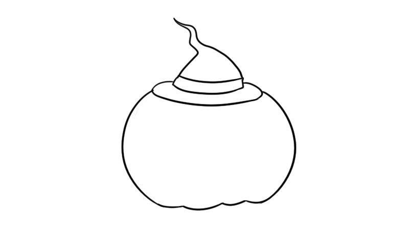 手工南瓜灯笼简笔画教程手工南瓜灯笼简笔画画法