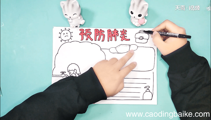 关于新型冠状的手抄报 关于新型冠状的画报