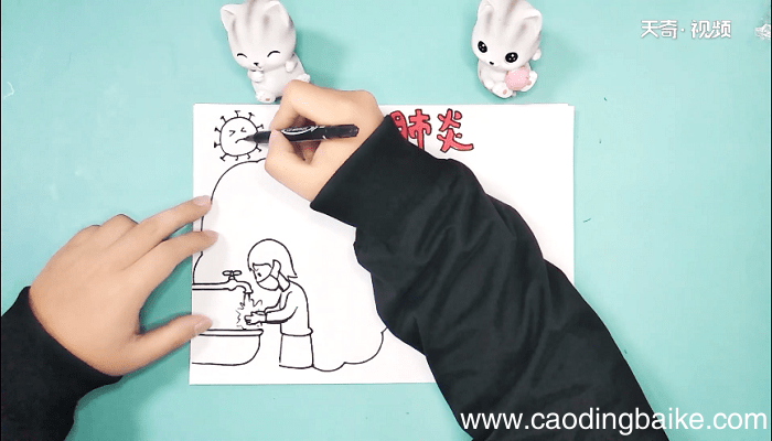 关于新型冠状的手抄报 关于新型冠状的画报