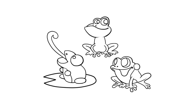 简笔画青蛙的三种画法 简笔画青蛙的画法