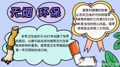 无烟手抄报简单又好看 无烟手抄报的画法