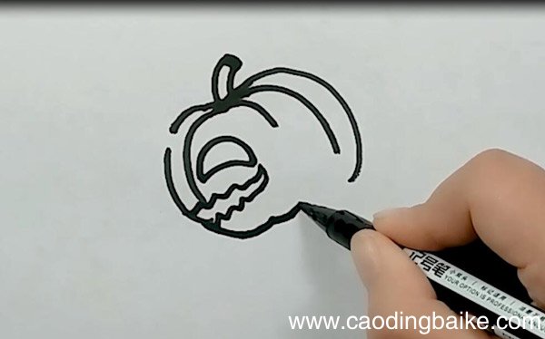 垂头丧气的南瓜简笔画 垂头丧气的南瓜怎么画