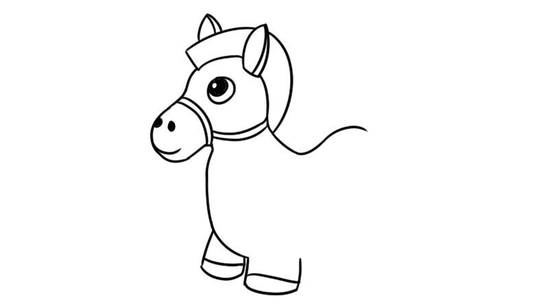 马的简笔画的步骤马的简笔画的教程