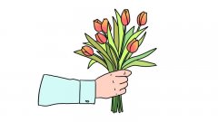 给妈妈的鲜花简笔画画法给妈妈的鲜花简笔画步骤