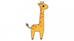 长颈鹿简笔画画法长颈鹿简笔画教程