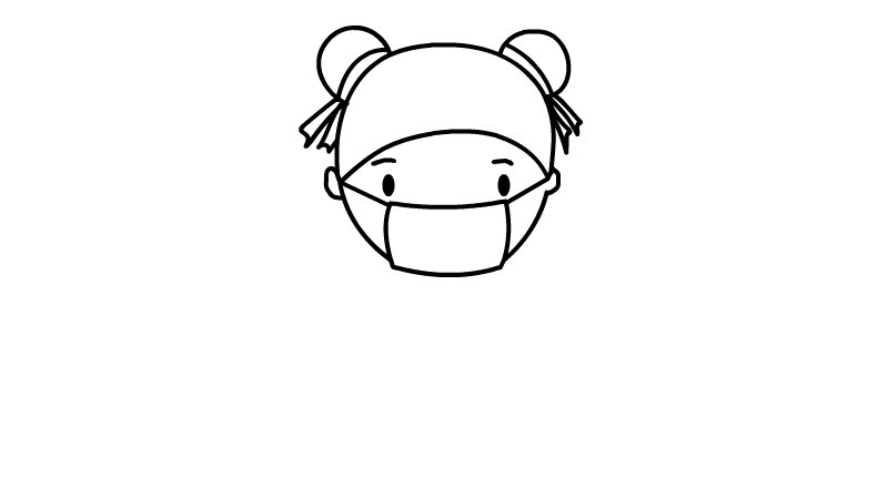 疫情儿童画简笔画步骤疫情儿童画简笔画画法