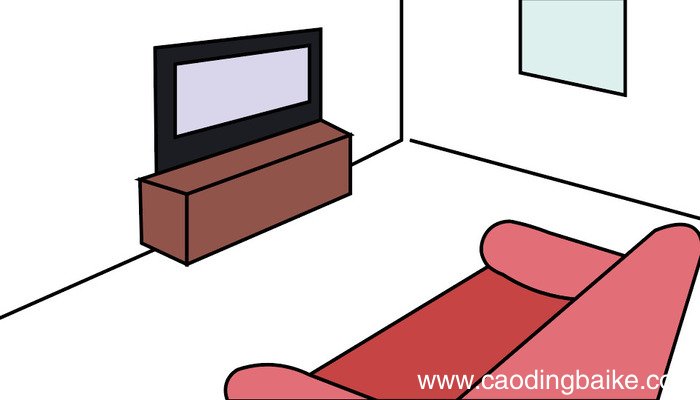 客厅简笔画 客厅简笔画怎么画