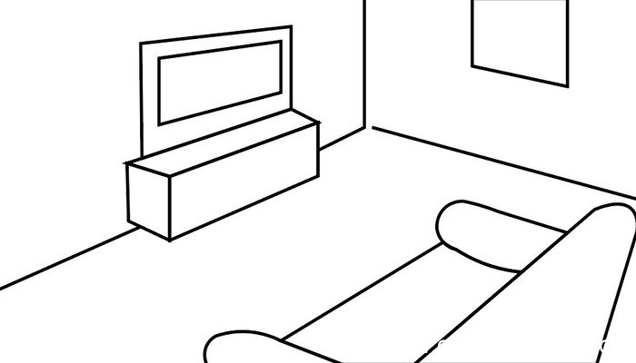 客厅简笔画 客厅简笔画怎么画
