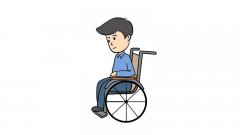 残疾人简笔画步骤残疾人简笔画教程