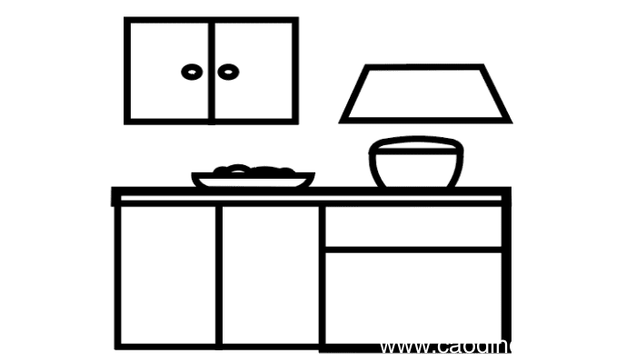 厨房简笔画 厨房简笔画怎么画