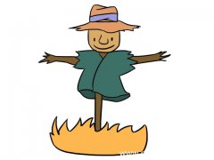 稻草人简笔画 稻草人简笔画画法