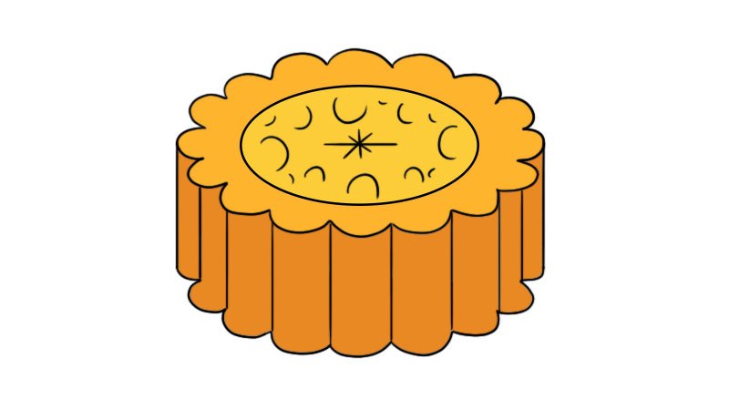 月饼简笔画怎么画月饼简笔画的画法