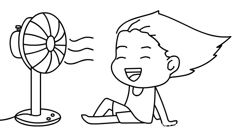 吹风扇简笔画怎么画吹风扇简笔画画法