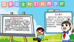国家安全我们共同守护手抄报怎么画内容