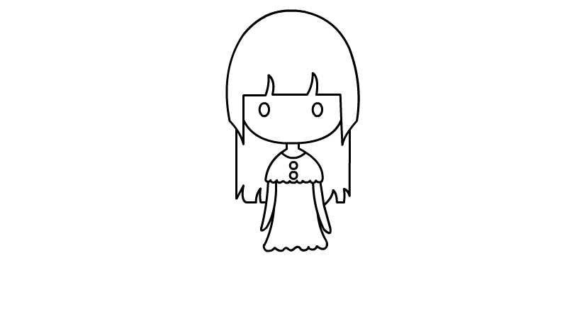 女孩的简笔画女孩的简笔画画法