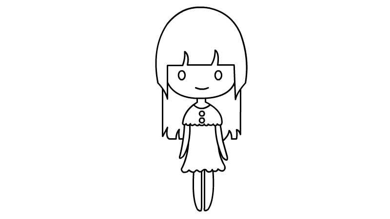 女孩的简笔画女孩的简笔画画法