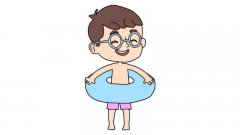带游泳圈的小男孩简笔画画法带游泳圈的小男孩简笔画步骤