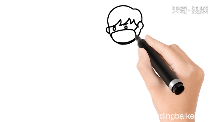 打倒病毒简笔画 打倒病毒儿童画