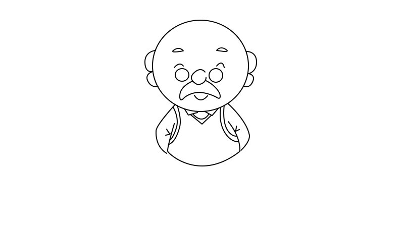 爷爷简笔画