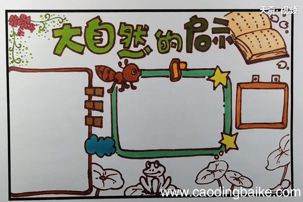 大自然的启示手抄报