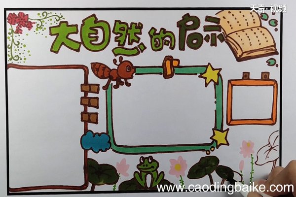 大自然的启示手抄报