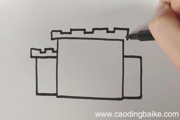 简笔画的城堡怎么画