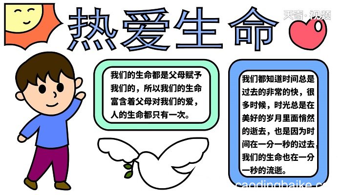 热爱生命的手抄报 热爱生命的手抄报怎么画